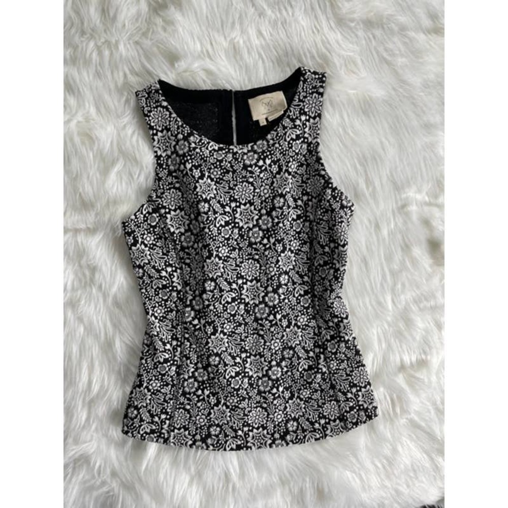 Anthropologie Vanesse Virgina Top Blouse Corset Back (M)